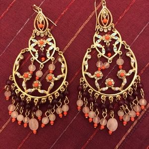 Lee Angel Beaded Chandelier Earrings